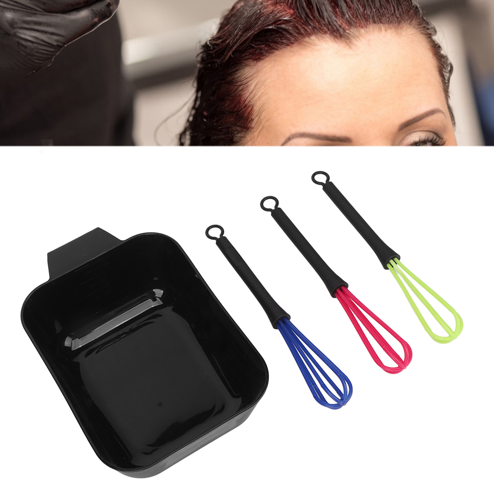 Hair Tinting Bowl Color Mixing Kit Coloring Dye Tool With Mixer For