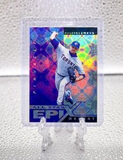 ROGER CLEMENS 1998 Pinnacle #E16 EPIX MOMENT PURPLE PARALLEL INSERT BLUE JAYS