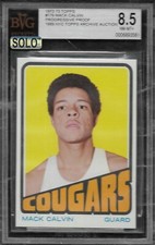 1972 TOPPS BASKETBALL #179 MACK CALVIN PROGRESSIVE PROOFS RUN BVG 9 CARD LOT
