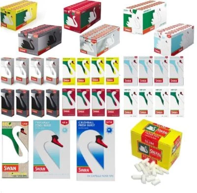 Swan Filters Tips Extra Slim Ultra Cool Burst etc Smoking Cigarette multi