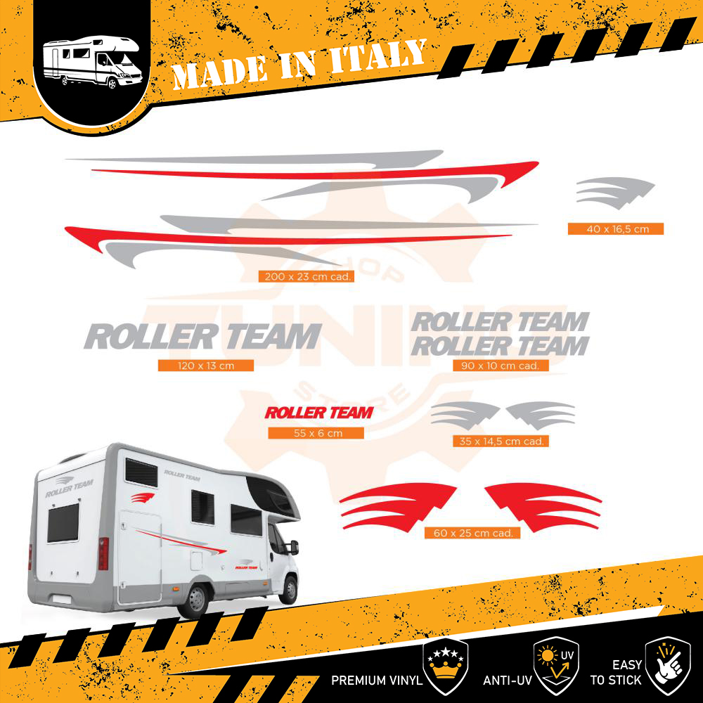 Roller Team Stickers