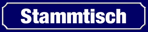 mrdeco Metall Schild 46x10cm Stammtisch Deko Blechschild