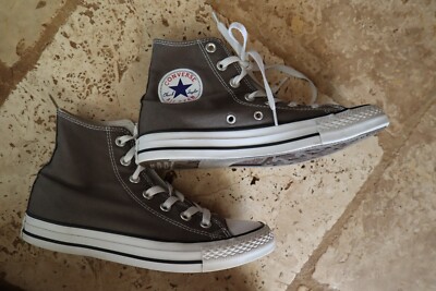 Unisex Gray Canvas CHUCK TAYLOR CONVERSE ALL STAR High Top 