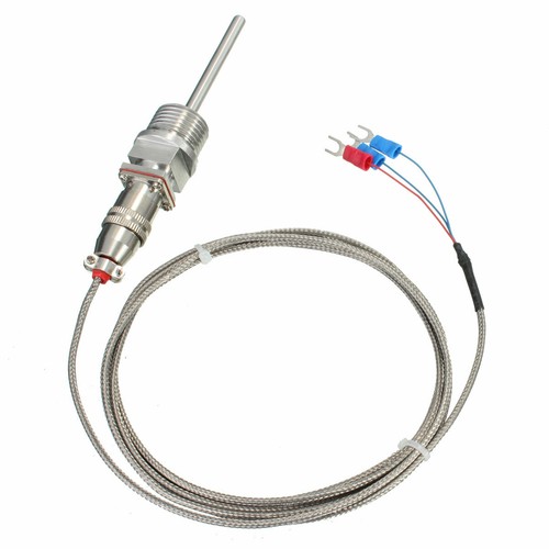 RTD PT100 Temperature Sensor Stainless Steel Probe 3 Wires 2M Cable -50~500°C - Picture 2 of 7