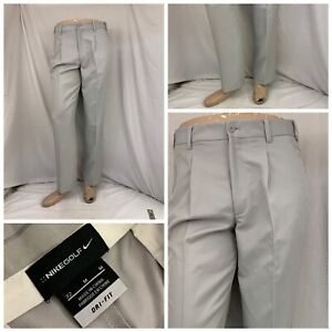 Nike Golf Pants 32x31 Gray Pleat 100% Polyester Dri-fit LNWOT YGI W0-456 | eBay