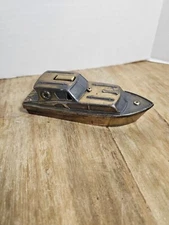 VINTAGE SHIELDS NAUTICAL CABIN CRUISER BOAT FIGURAL METAL TABLE LIGHTER
