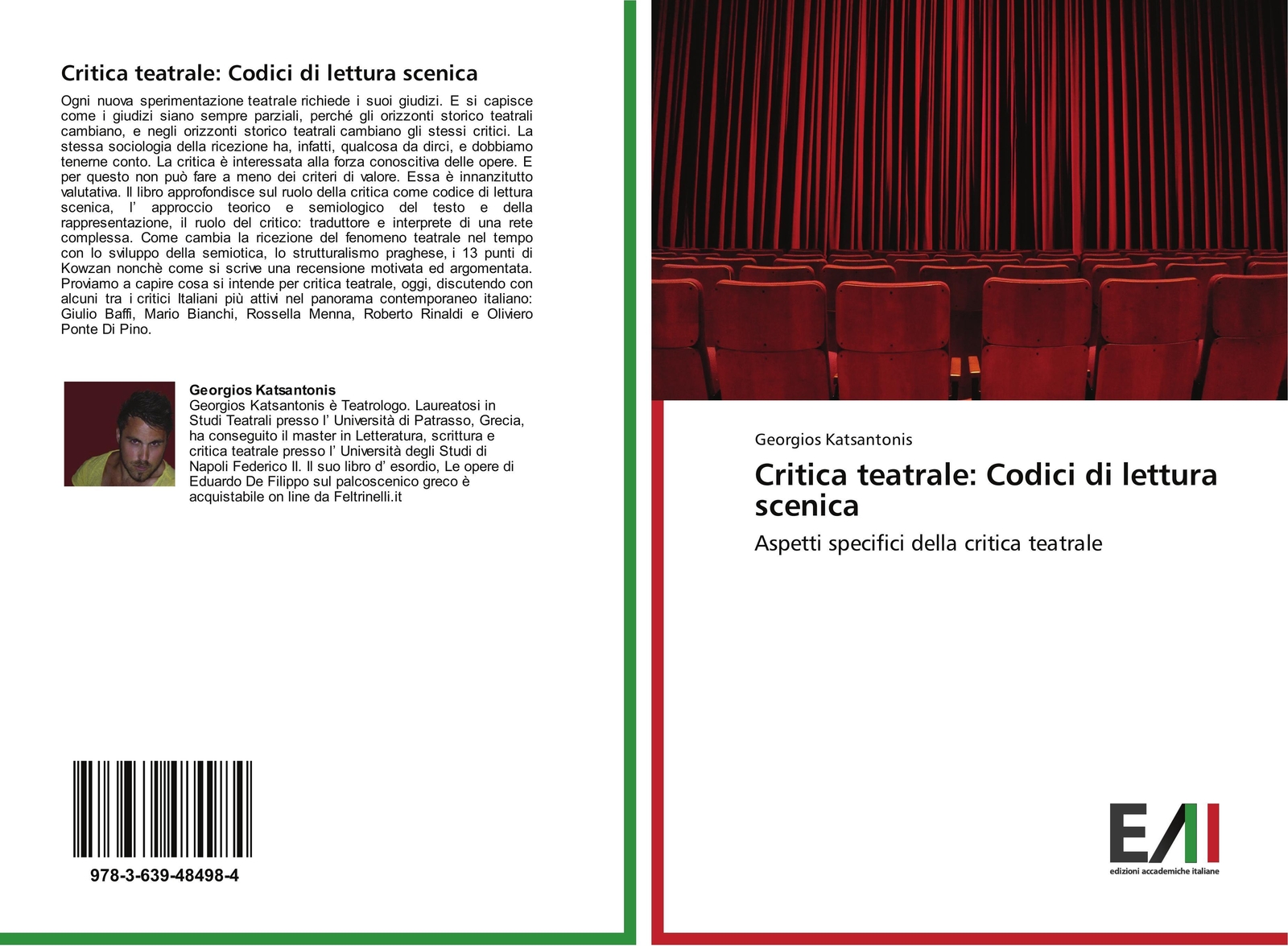 Thumbnail - Georgios Katsantonis | Critica Teatrale: Codici Di Lettura Scenica |