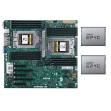 Supermicro H11DSi Motherboard + 2x AMD EPYC 7282 16 Core CPU 2.8GHz Up to 3.2GHz