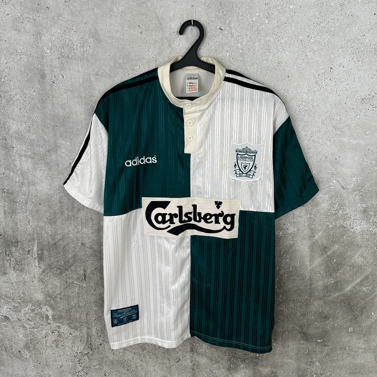 LIVERPOOL 1995 1996 AWAY FOOTBALL SHIRT ADIDAS JERSEY SIZE XL | eBay