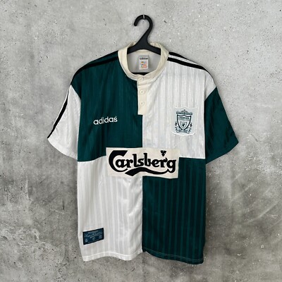 LIVERPOOL 1995 1996 AWAY FOOTBALL SHIRT ADIDAS JERSEY SIZE XL | eBay