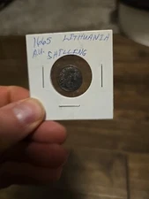 1665 Lithuania 1 Shilling, Alignment Errors; Old Coin Foreign Money