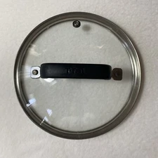 T-fal Glass 7” Pot Pan Skillet Lid Black Handle Vented Replacement Part