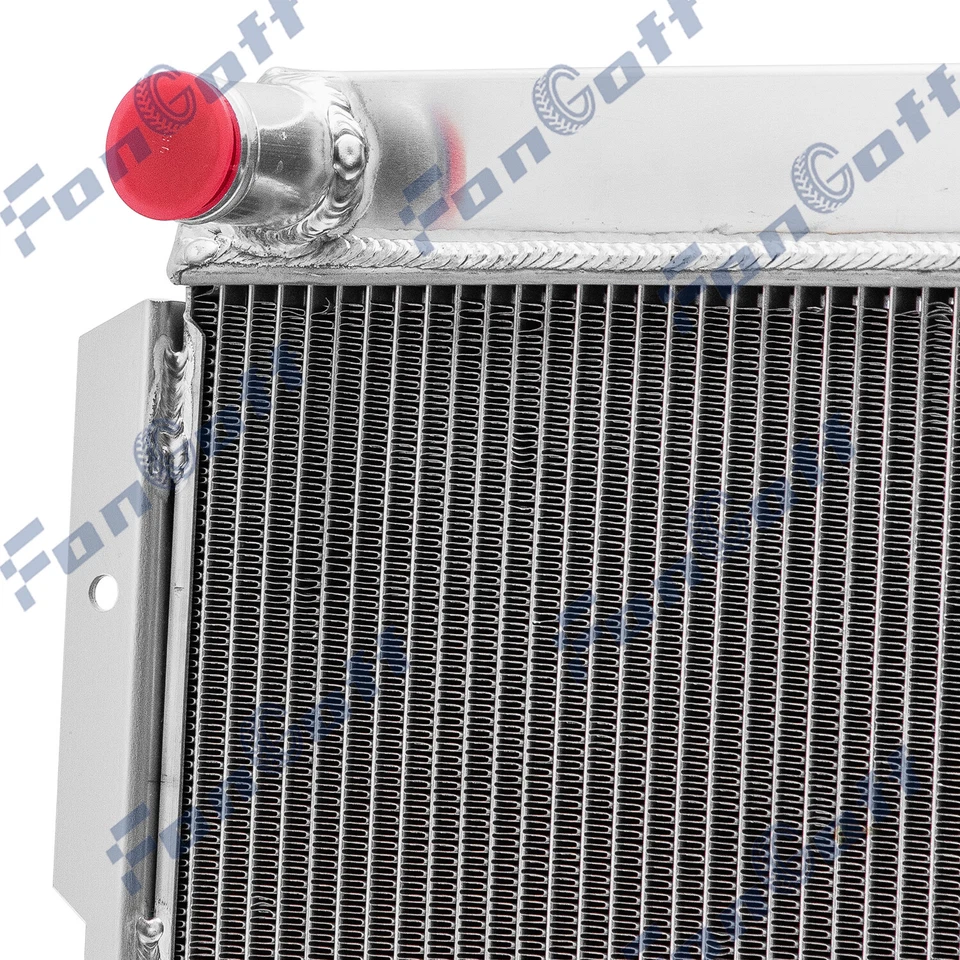 4 ROW Aluminum Radiator For 1980-1990,1982 Toyota Land Cruiser 60 Series FJ60 Foto 3 de 4