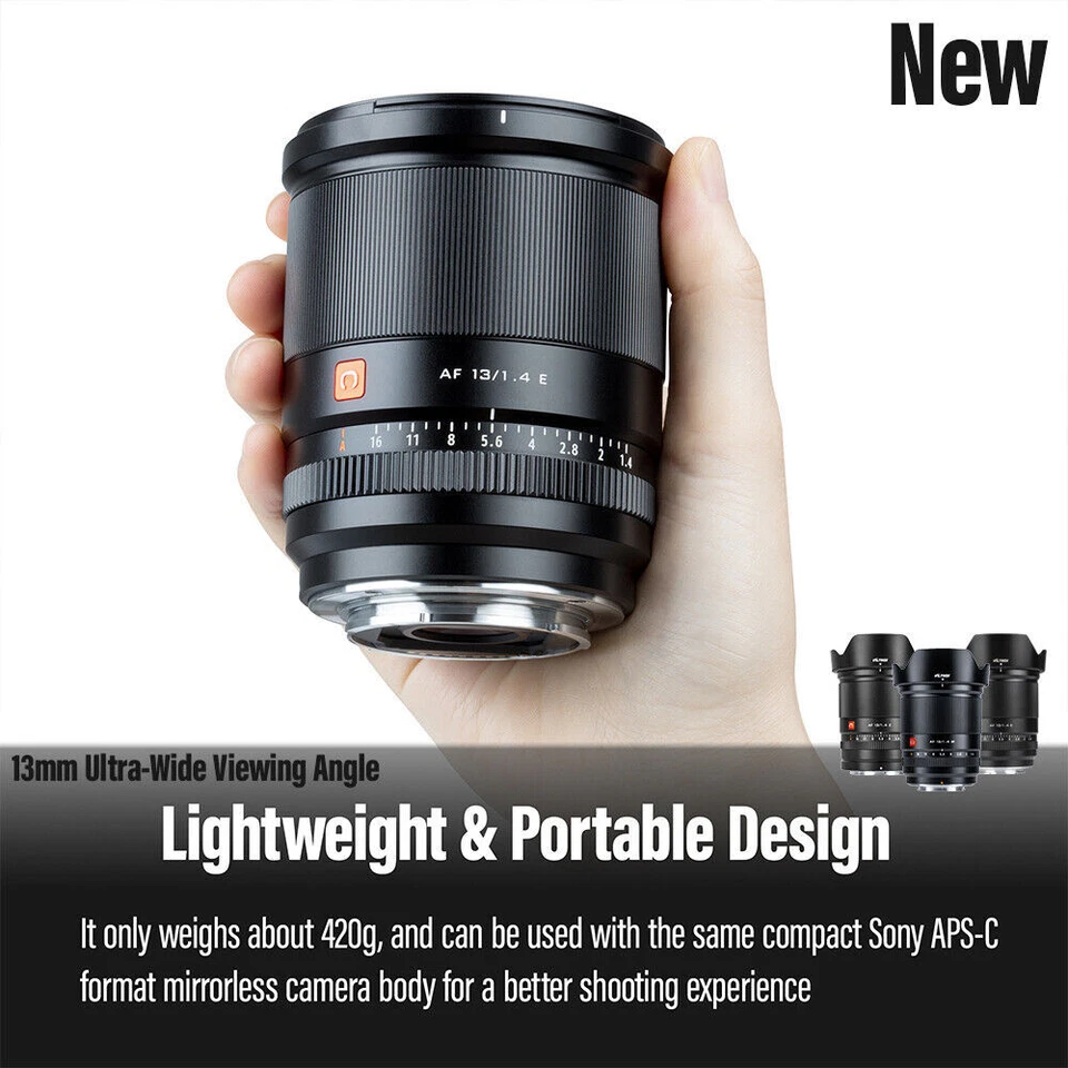 Viltrox 13mm F1.4 Auto Focus Ultra Wide Angle Lens for Fuji Nikon Z Sony E mount - Image 3 of 4