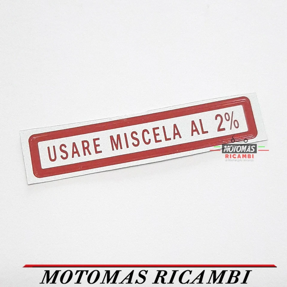 ADESIVO USARE MISCELA AL 2 % PER TAPPO SERBATOIO PIAGGIO VESPA 50 125 150 200