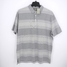 Daniel Cremieux Signature Collection Men's Polo Shirt XL Dk Navy Stripe NWT 85