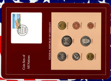 Coin sets of all nations Germany 1986-1989 UNC 5 Mark 1988 2,1 Mark 1989