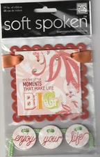 MAMBI Soft Spoken 3D stickers Banner ENJOY LIFE Theme 95543 Fast FREE Ship!