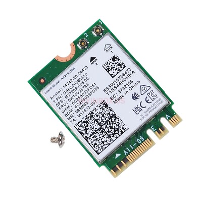 Intel WiFi 6E AX210 M.2 2230 2X2 Bluetooth NO VPRO AX210.NGWG.NV FRU 5W10V25784