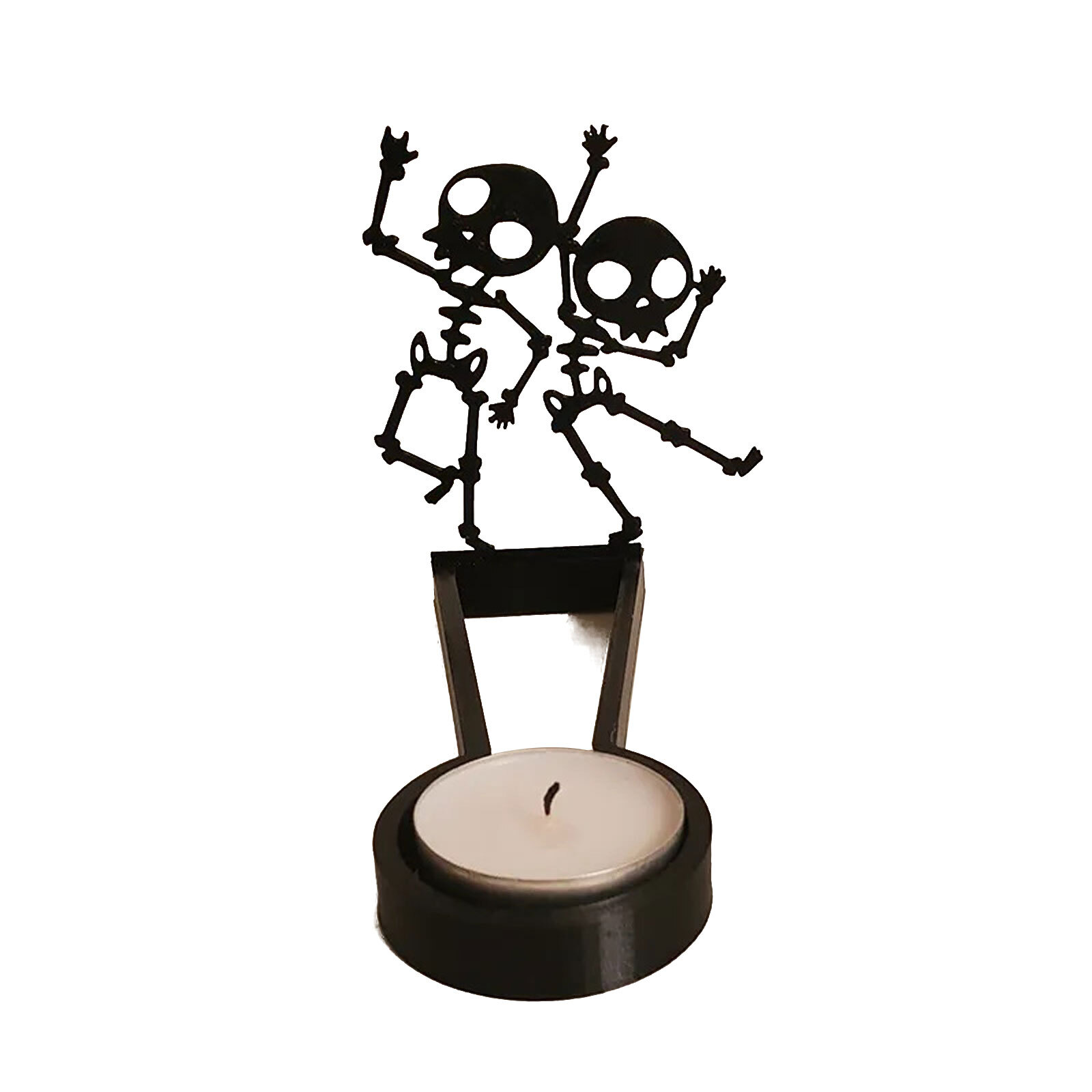 Funny Shadow Candle Holders Halloween Tealight Candle Stands Tabletop
