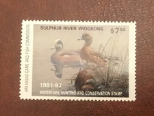ICOLLECTZONE US Arkansas 1991 #11 XF NH Duck Stamp