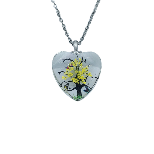 USA Seller Tree of Life Heart Resin Pendant Necklace Jewelry Healing NEW - Picture 32 of 44