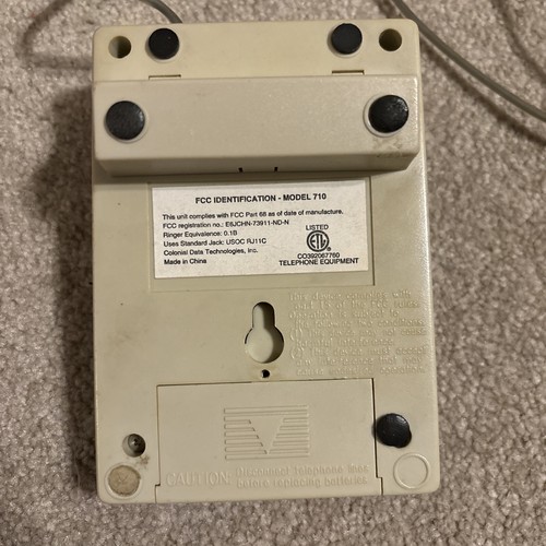 Caller ID Bell Atlantic Vintage Model 710 Pause Delete Review Calls - Zdjęcie 3 z 4