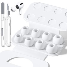 4 Pairs Replacement Ear Tips for AirPods Pro 2nd/1st Generation with Portable St