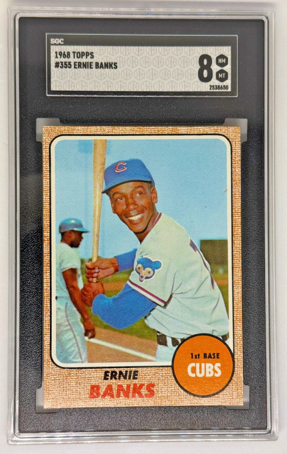 1968 Topps Ernie Banks #355 - SGC 8
