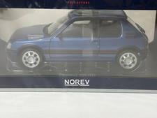 Norev 1/18 Peugeot 205 1.9 GTi PTS Rims 1992 Miami Blue Blue 445977