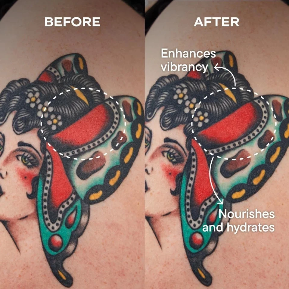 Harry’s Tattoo Frost, gel de cuidado posterior de tatuajes para hidratación y vibración, fragancia-F