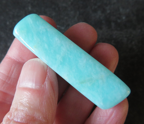 PRECIOSA AMAZONITA (11,1 gramos / 45 mm) PALO / PIEDRA PLANA (A14) 'CALMANTE' - Imagen 1 de 7