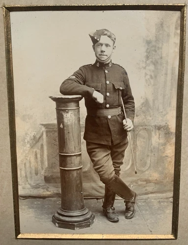 RAMC Military Photo Portrait In Original Frame WW1 Royal Army Medical Corps