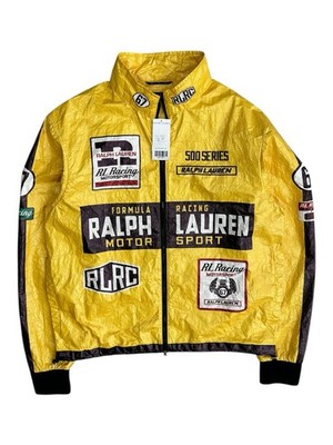 Polo Ralph Lauren RL Racing 67 Motorsport Jacket Yellow Zip Windbreaker M