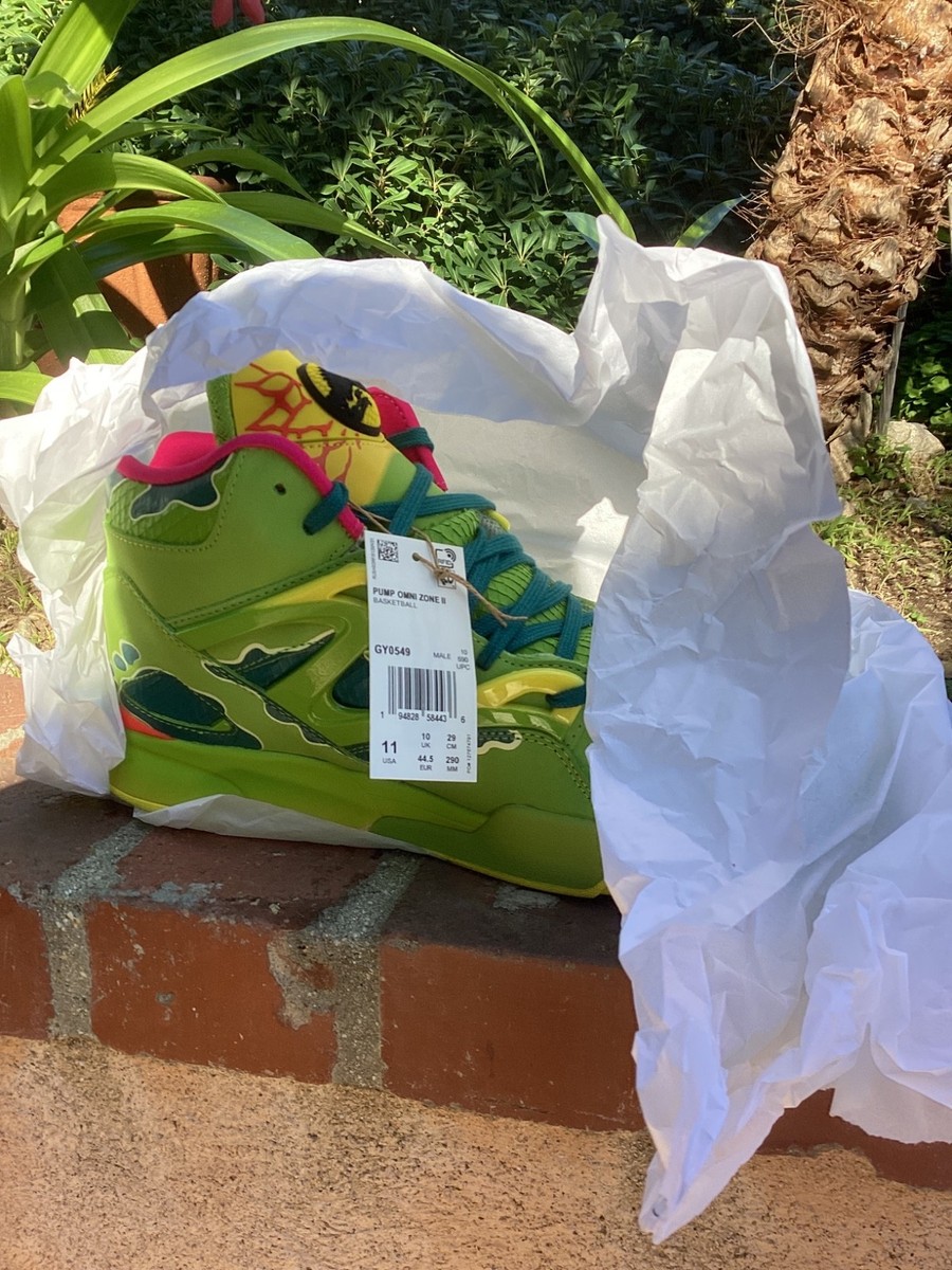 Size 11 - Jurassic Park x Reebok Pump Omni Zone 2 Dilophosaurus