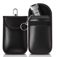 Faraday Pouch for Car Keys RFID Signal Blocking Anti Theft Key Fob Holder