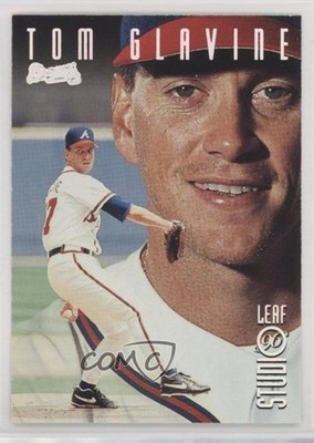 1996 Leaf Studio Silver Press Proof /100 Tom Glavine #12 HOF 10vw