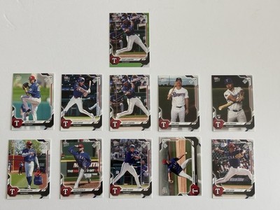 Topps Road to Opening Day 2026 Texas Rangers Complete Team With Green /99 Insert