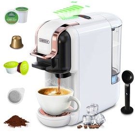 HiBREW 5in1 Multi H2B Coffee Machine for DG NES Small Caps Hot Iced Cappuccino