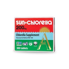 Sun Chlorella 200 mg Green Algae Superfood Supplement - Pulverized Cell Wall -