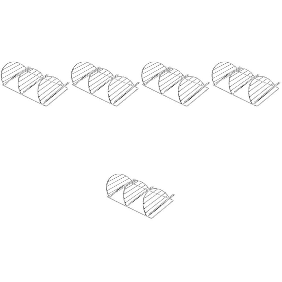 Ss Rack Self 5Pcs Stainless Steel Taco Holder Stand Reusable Taco Storage Rack Set ...