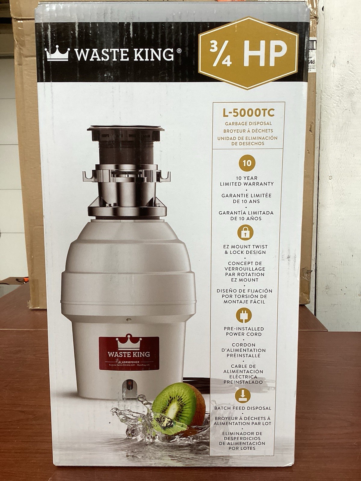 NEW Waste King L-5000TC LegendSeries 3/4HP Continuous Feed Garbage Disposal C15