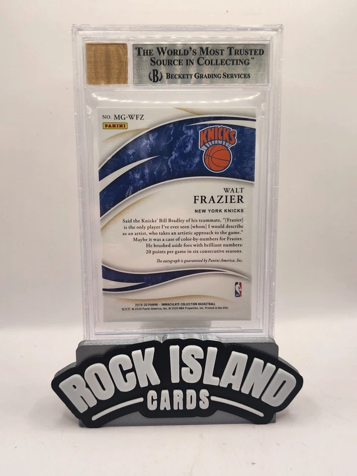 Walt Frazier 2019 Panini Immaculate Collection Marks of Greatness Gold /10 - Image 2 of 2