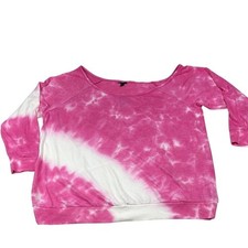 Torrid Long Sleeve Tie Dye Off Shoulder Sweatshirt Womens Size 3 3X 22-24 NWT