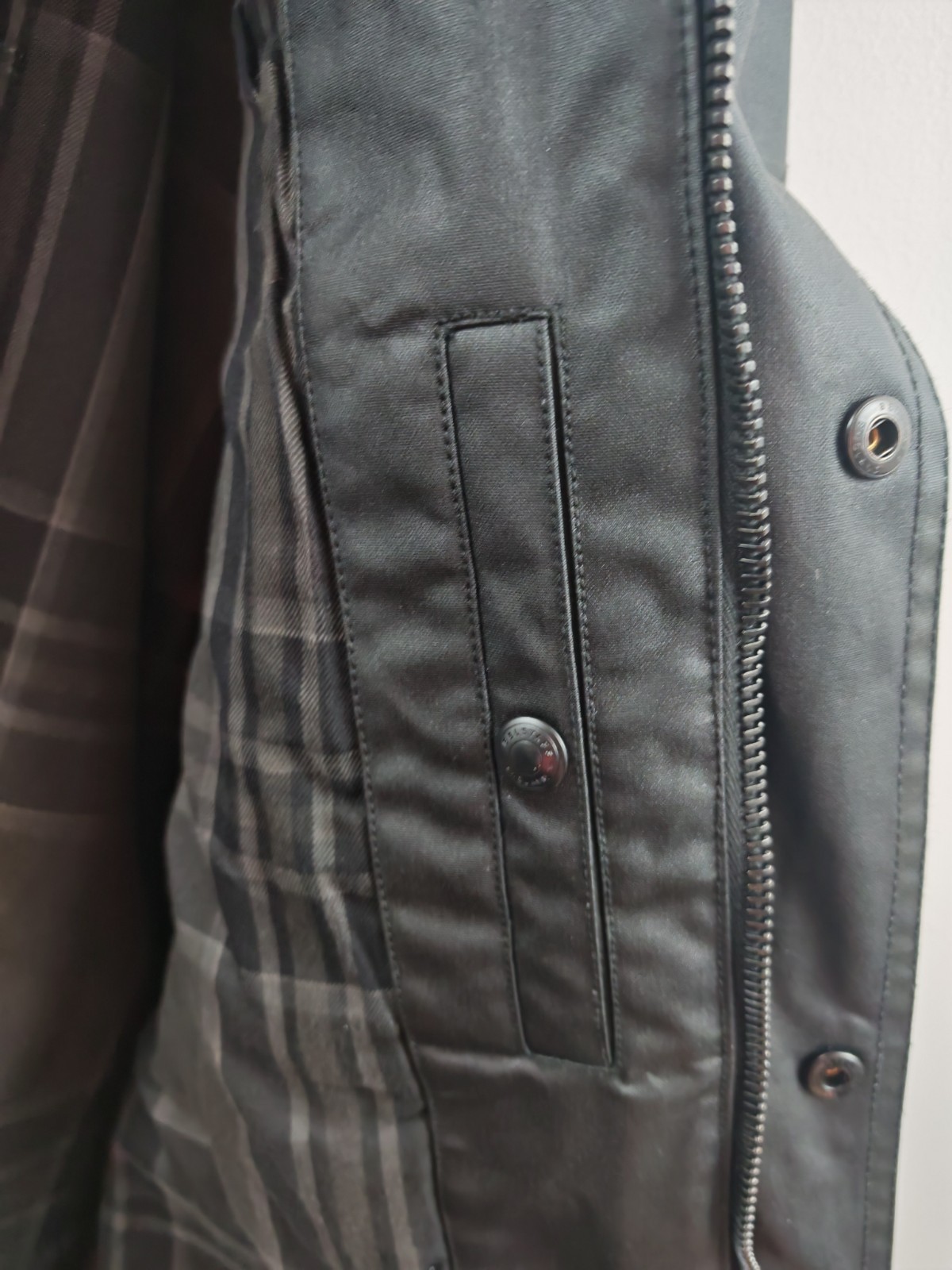Belstaff Speedmaster Black Waxed Cotton Jacket IT 48 Men's M Trialmaster Biker image 8