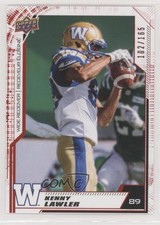 2020 Upper Deck CFL Red 102/165 Kenny Lawler #113 0cv6