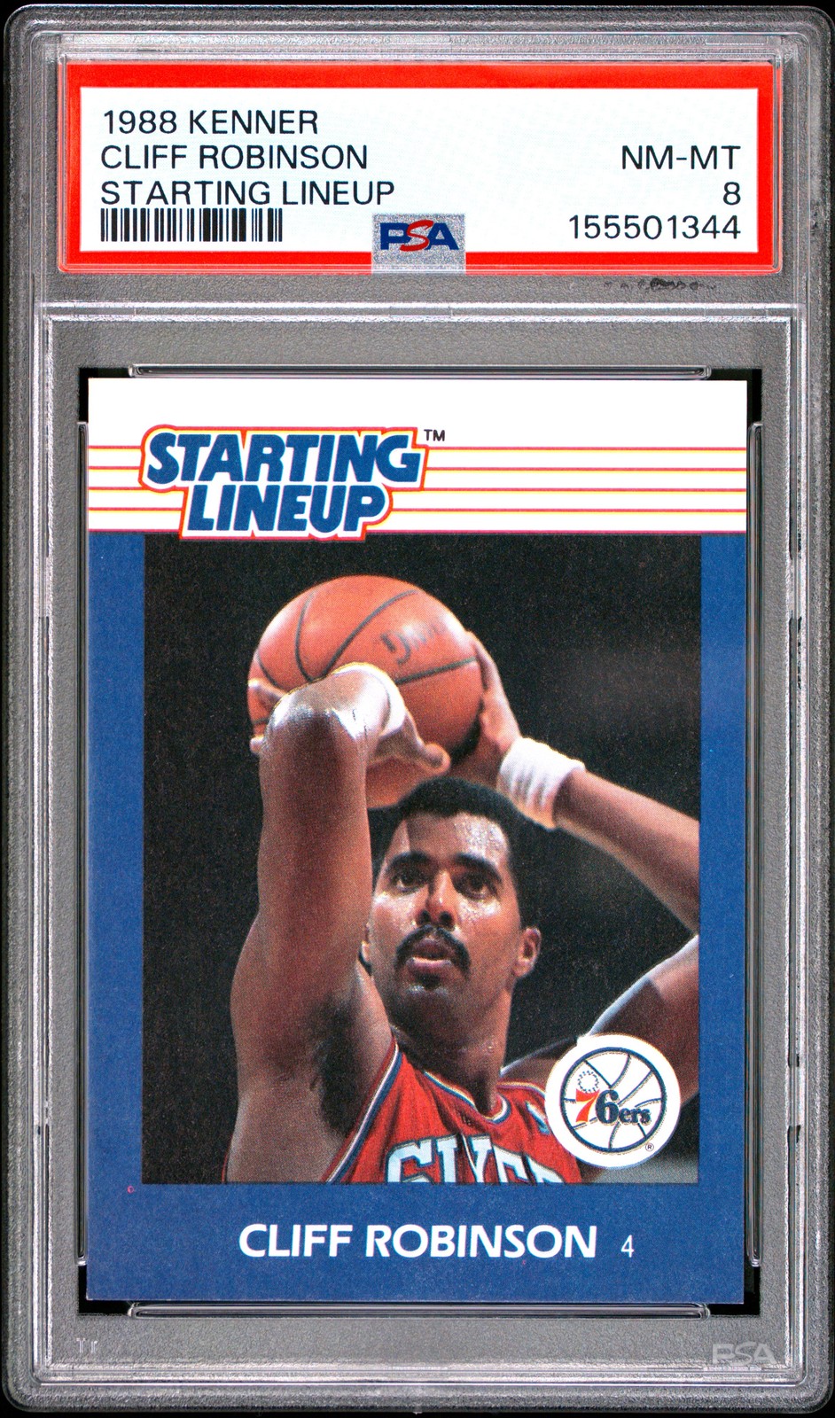1988 Kenner Starting LineUp Cliff Robinson Starting Lineup PSA 8