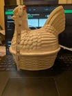 Vintage Hen On Nest Rare White Probably Berwick Ceramic