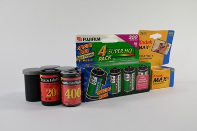 Lot of 10 Rolls of 35mm Film, Fuji, Kodak, Misc. Expired Film #G928