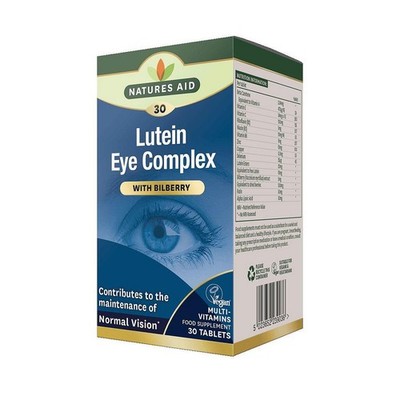   Natures Aid Lutein Augenkomplex mit Heidelbeere 30 Tabletten